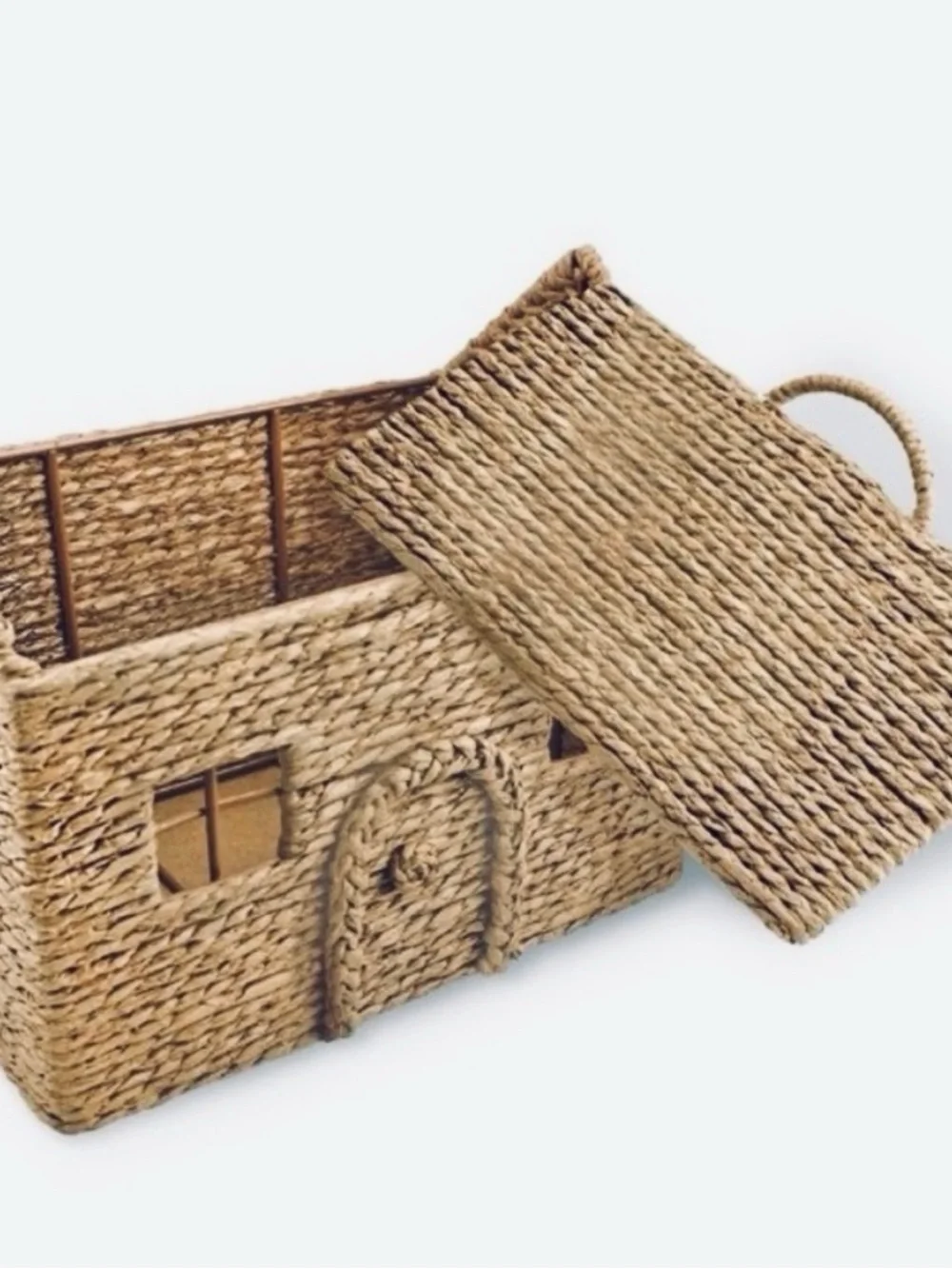 NWT Target Bullseye Playground woven dollhouse basket